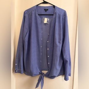 Striped Wrap Around Top